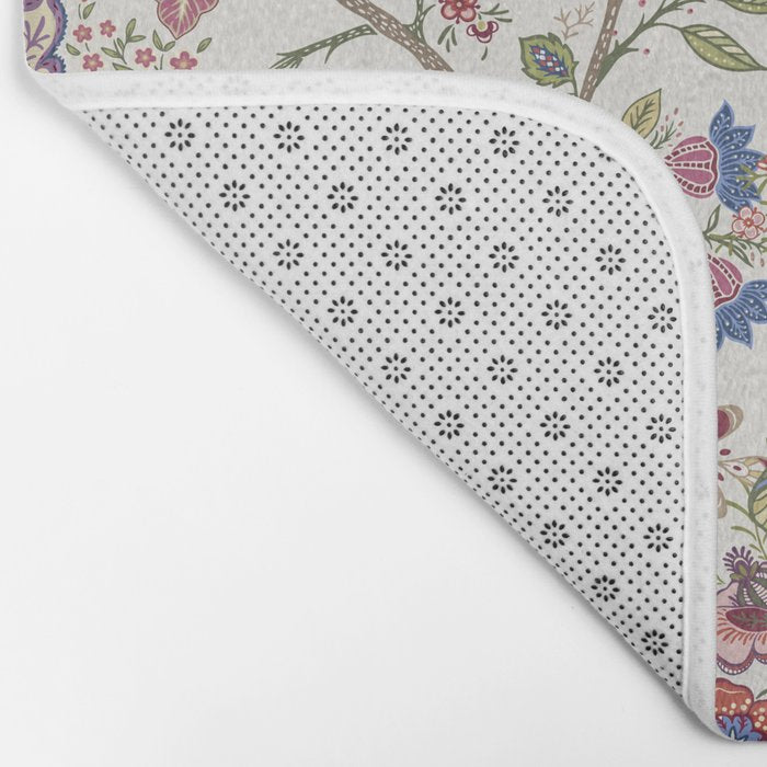 Oriental Chinoiserie Garden  Bath Mat Gallery Image 2