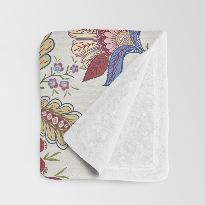 Oriental Chinoiserie Garden  Throw Blanket Gallery Image 3