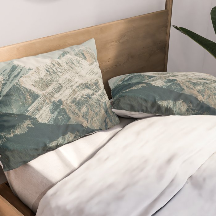 Rocky Mountain Fog - Landscape Photography Art Print, Nature Pillow Sham Gallery Image 2