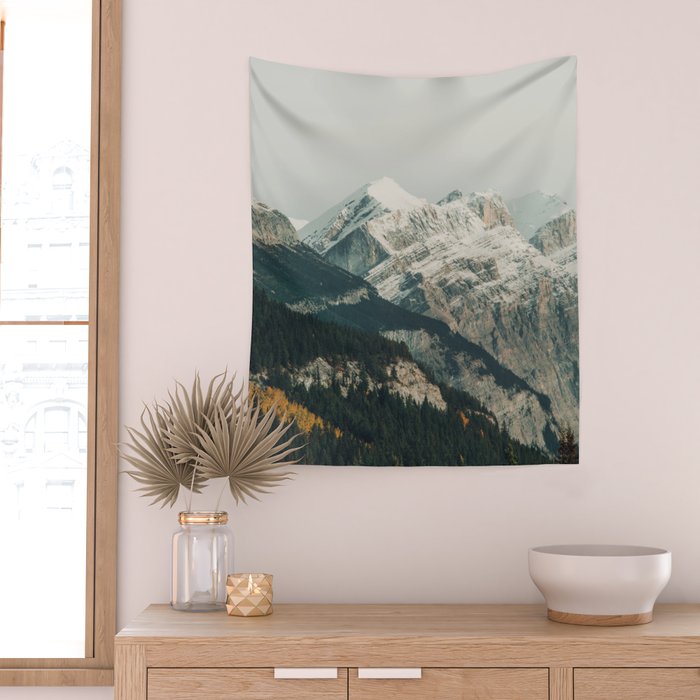 Rocky Mountain Fog - Landscape Photography Art Print, Nature Wall Tapestry Gallery Image 2