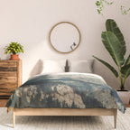 Rocky Mountain Fog - Landscape Photography Art Print, Nature Comforter Gallery Image 3