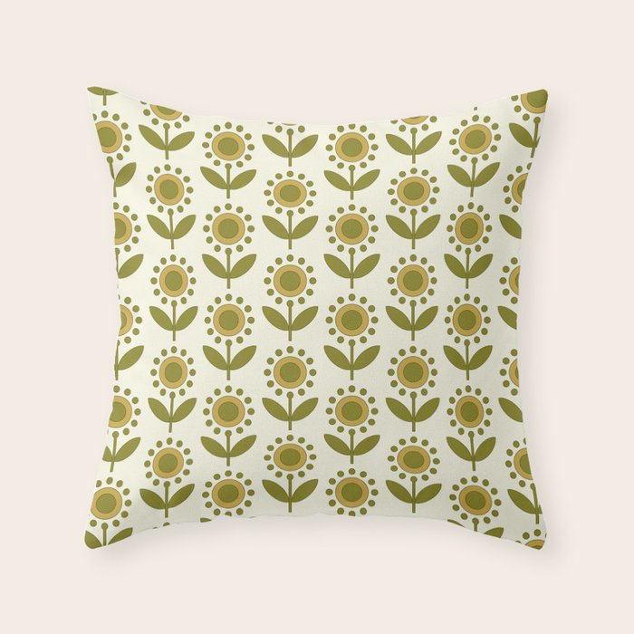 Sunroom Bloom Throw Pillow Gallery Image 1