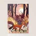 Autumn Fox Forest Stationery Card Gallery Image 2