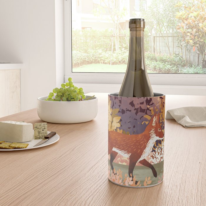 Autumn Fox Forest Wine Chiller Gallery Image 4