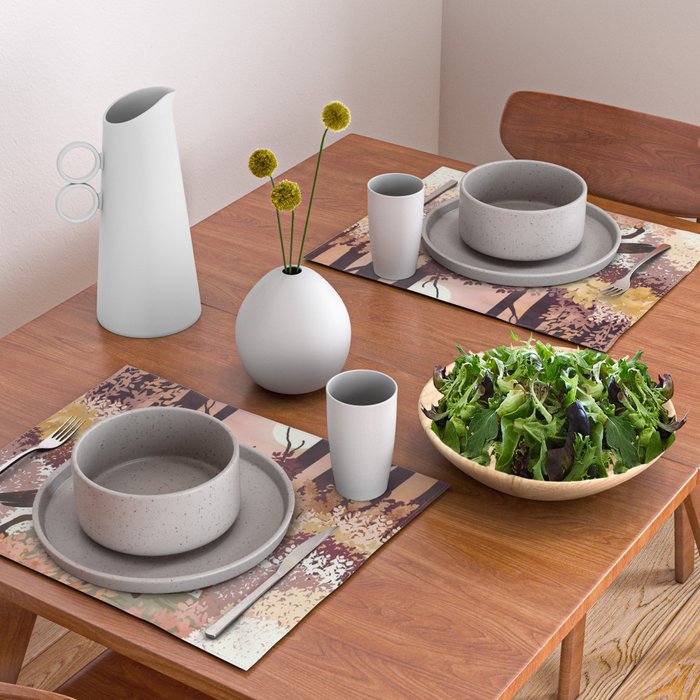 Autumn Fox Forest Placemat Gallery Image 2