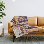 Autumn Fox Forest Throw Blanket Gallery Image 1