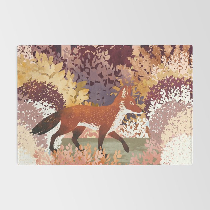 Autumn Fox Forest Rug Gallery Image 2