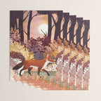 Autumn Fox Forest Wrapping Paper Gallery Image 3