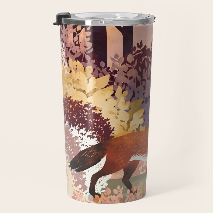 Autumn Fox Forest Travel Mug Gallery Image 3