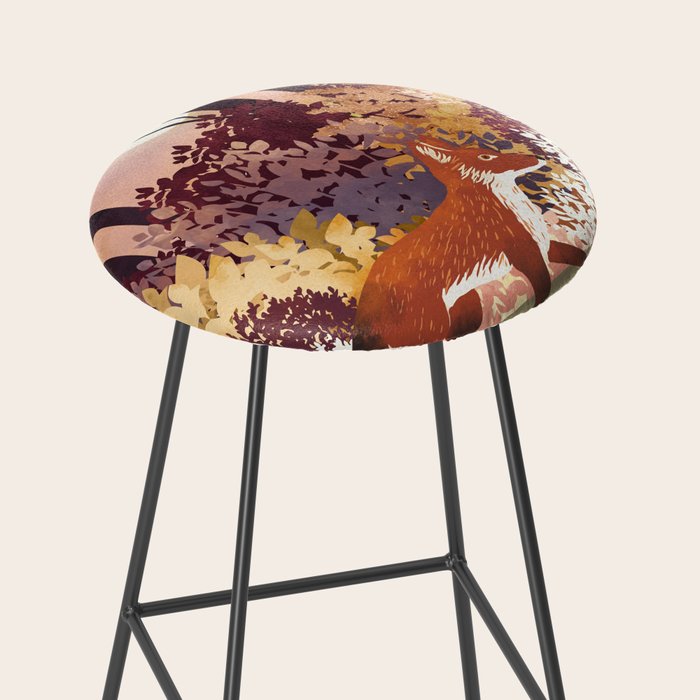 Autumn Fox Forest Stool Gallery Image 2