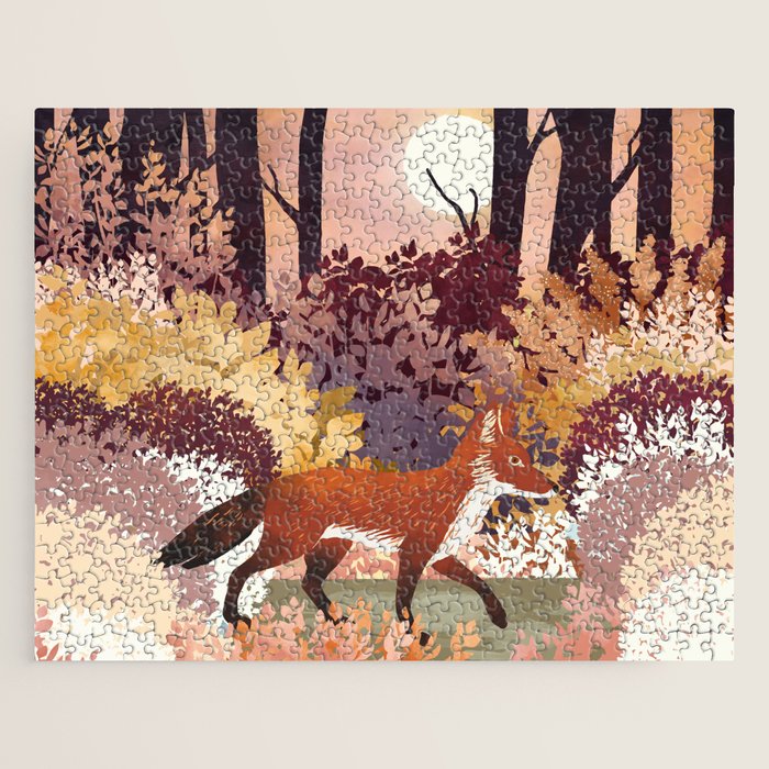 Autumn Fox Forest Jigsaw Puzzle Gallery Image 1