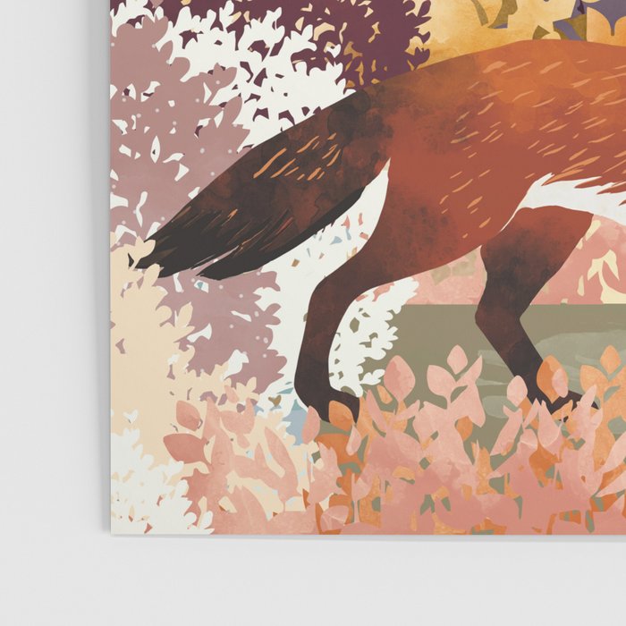 Autumn Fox Forest Poster Gallery Image 3