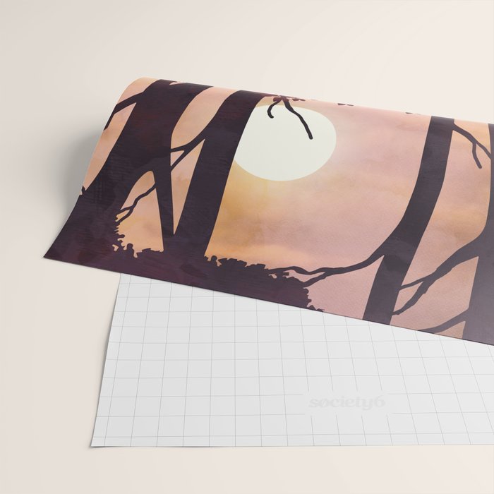 Autumn Fox Forest Wrapping Paper Gallery Image 2