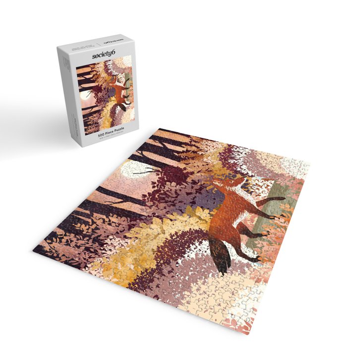 Autumn Fox Forest Jigsaw Puzzle Gallery Image 2