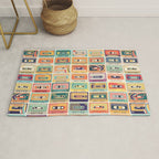 Retro 90s Mixtapes Rug Gallery Image 1