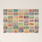 Retro 90s Mixtapes Welcome Mat Gallery Image 1