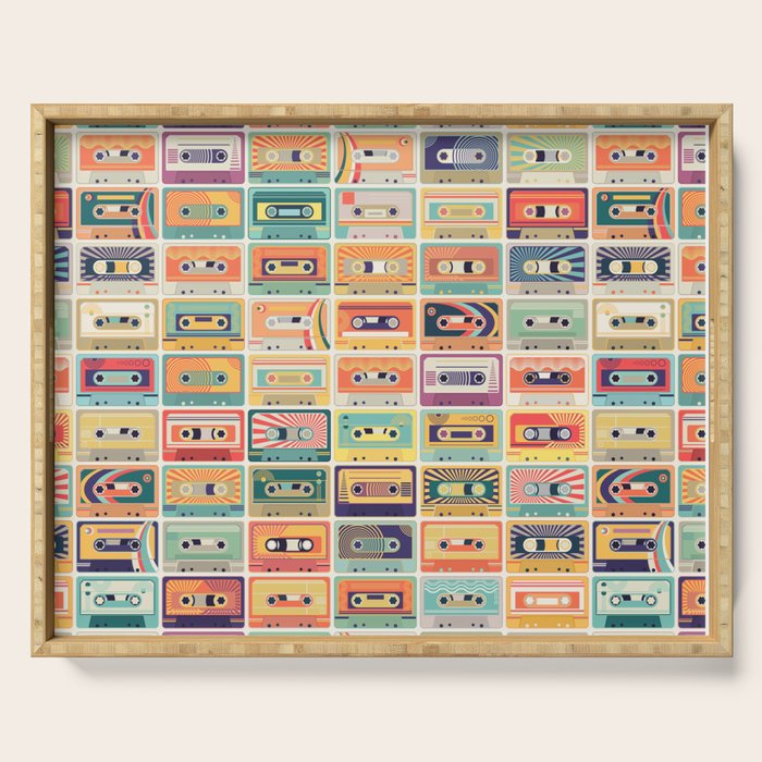 Retro 90s Mixtapes Serving Tray Gallery Image 1