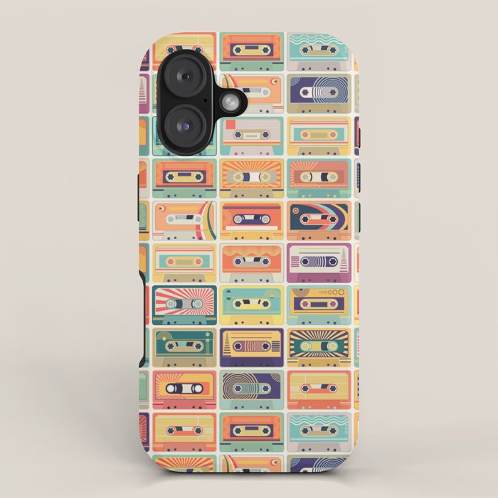 Retro 90s Mixtapes iPhone Case Gallery Image 1