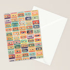 Retro 90s Mixtapes Stationery Card Gallery Image 2