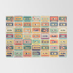 Retro 90s Mixtapes Rug Gallery Image 2