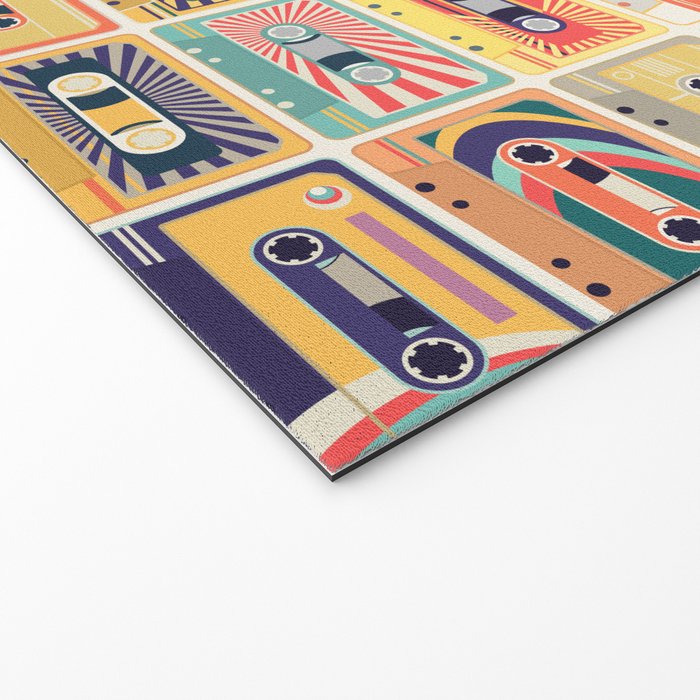 Retro 90s Mixtapes Welcome Mat Gallery Image 2