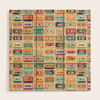 Retro 90s Mixtapes Wood Wall Art Gallery Image 1