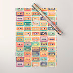 Retro 90s Mixtapes Wrapping Paper Gallery Image 1