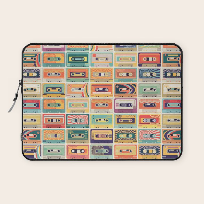 Retro 90s Mixtapes Laptop Sleeve Gallery Image 1