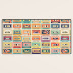 Retro 90s Mixtapes Desk Mat Gallery Image 3