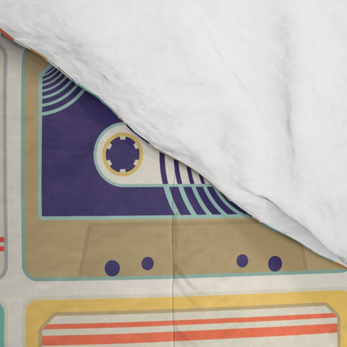Retro 90s Mixtapes Comforter Gallery Image 4