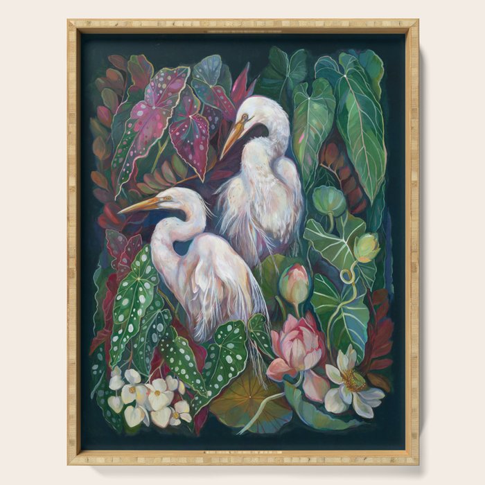 Begonia Egret  Serving Tray Gallery Image 1