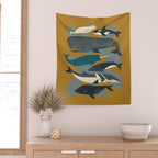 Whales Ahoy Wall Tapestry Gallery Image 2