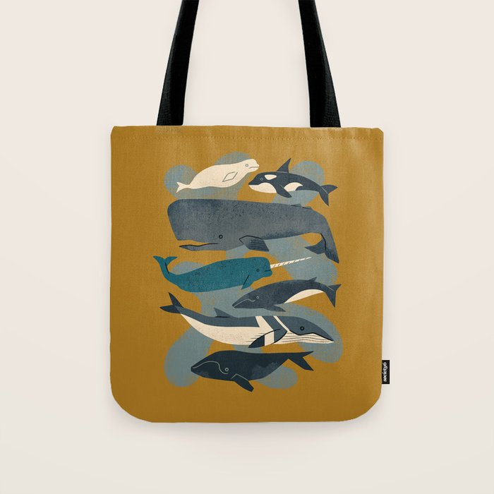 Whales Ahoy Tote Bag Gallery Image 1