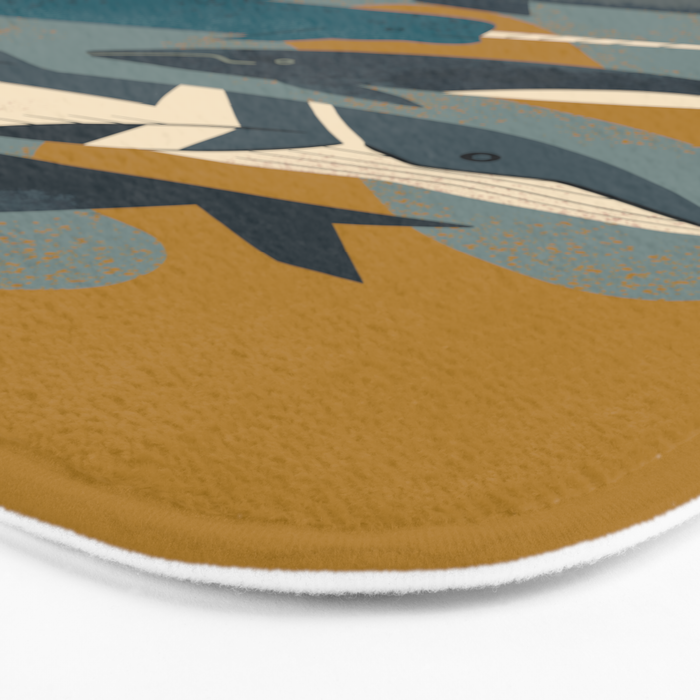 Whales Ahoy Bath Mat Gallery Image 3