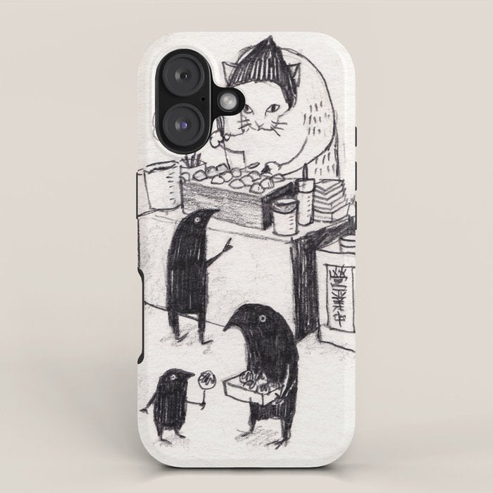 Takoyaki cat iPhone Case Gallery Image 1