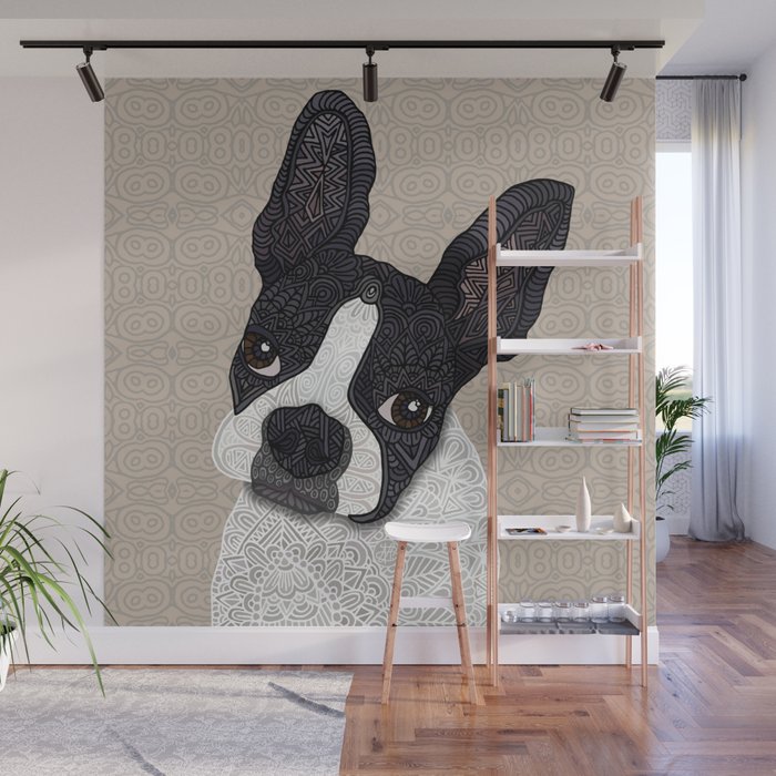 Boston Terrier 2015 Wall Mural Gallery Image 1