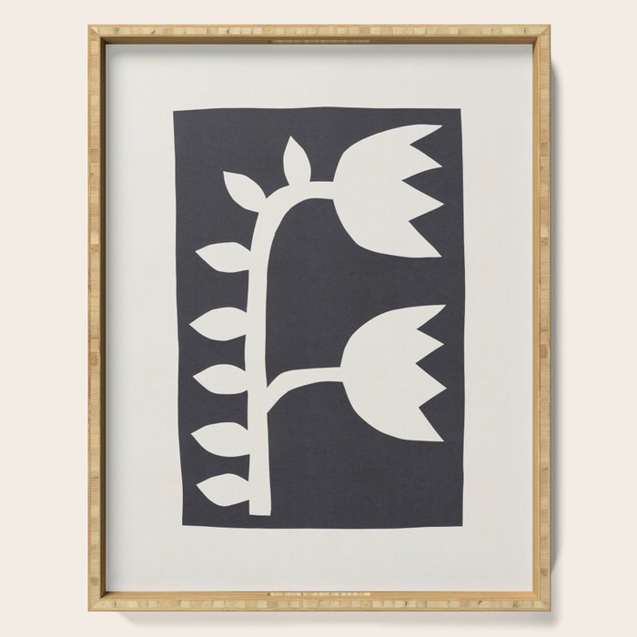 Black Tulips #2 - 4/5 Serving Tray Gallery Image 1