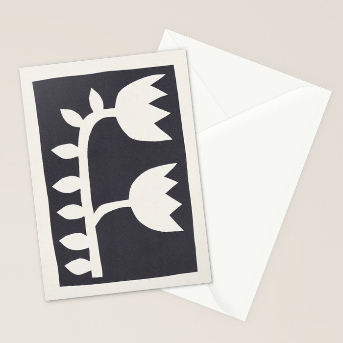 Black Tulips #2 - 4/5 Stationery Card Gallery Image 2