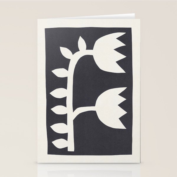 Black Tulips #2 - 4/5 Stationery Card Gallery Image 1