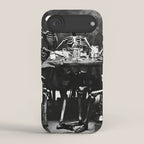 Six Skeletons Smoking vintage black and white photograph / photography poster iPhone Case Gallery Image 2