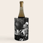 Six Skeletons Smoking vintage black and white photograph / photography poster Wine Chiller Gallery Image 3