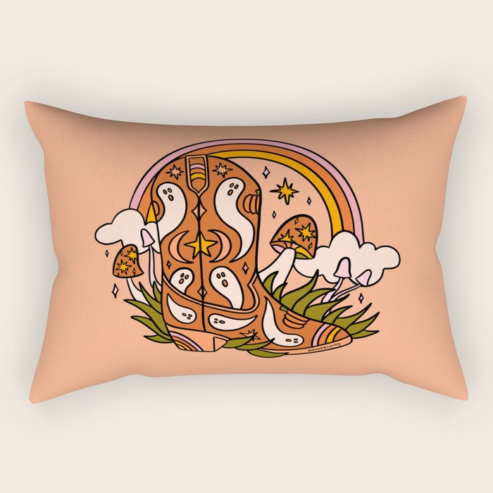 Halloween Cowboy Boots Rectangular Pillow Gallery Image 2