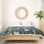 Van Gogh Almond Blossoms : Ocean Blue Art & Home Decor Duvet Cover Gallery Image 3