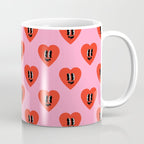 Funny retro love heart cartoon pattern Coffee Mug Gallery Image 1