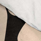 Retro Fun Floral - Off-white, Yellow and Black Comforter Gallery Image 4