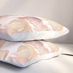 Modern boho pink tropical watercolour palms Pillow Sham Gallery Image 3