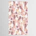 Modern boho pink tropical watercolour palms Tablecloth Gallery Image 2