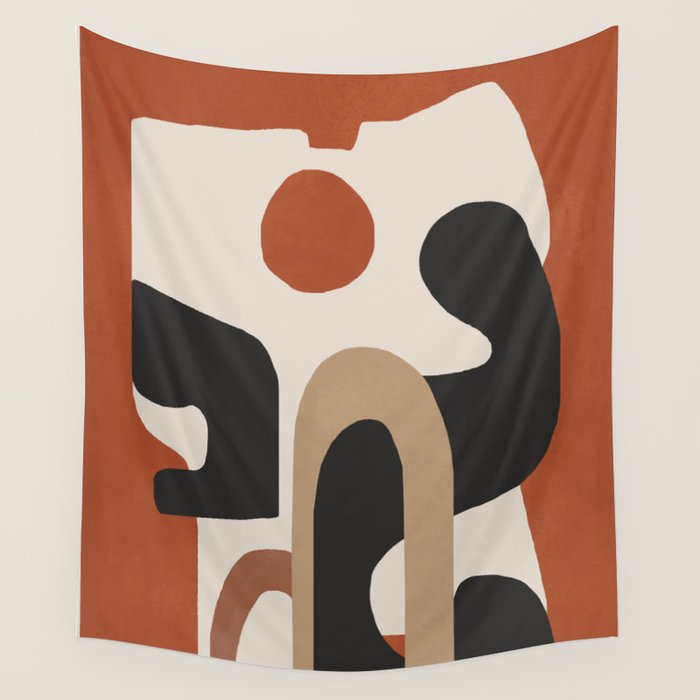Modern Abstract Minimal Art 1 Wall Tapestry Gallery Image 1