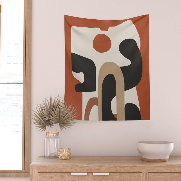 Modern Abstract Minimal Art 1 Wall Tapestry Gallery Image 2