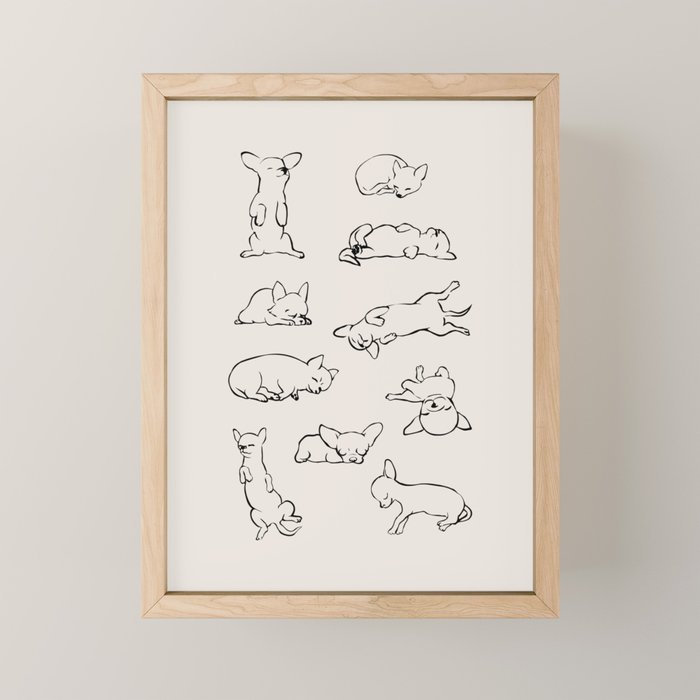 More Sleep Chihuahua Mini Art Print Gallery Image 1